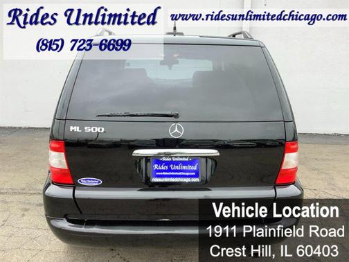 Black 2003 Mercedes-Benz M-Class ML 500