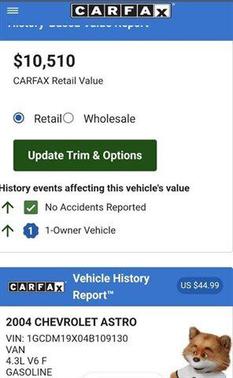 2004 Chevrolet Astro Base