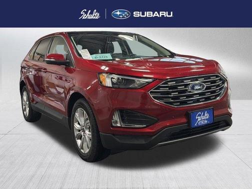 Rapid Red Metallic Tinted Clearcoat 2022 Ford Edge Titanium