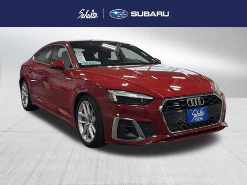 Progressive Red 2024 Audi A5 Sportback S line Premium Plus