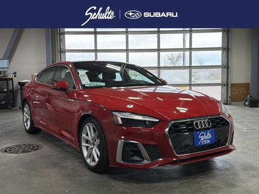 Progressive Red 2024 Audi A5 Sportback S line Premium Plus