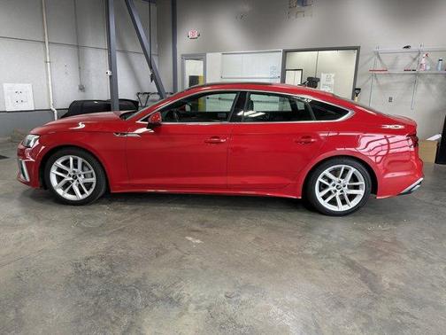 Progressive Red 2024 Audi A5 Sportback S line Premium Plus
