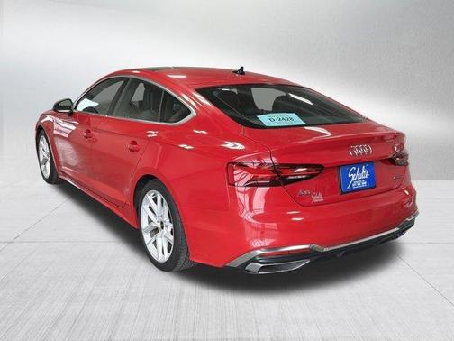 Progressive Red 2024 Audi A5 Sportback S line Premium Plus