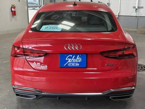 Progressive Red 2024 Audi A5 Sportback S line Premium Plus