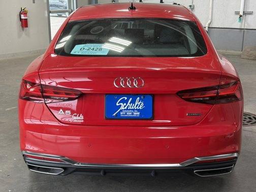 Progressive Red 2024 Audi A5 Sportback S line Premium Plus