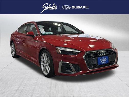 Progressive Red 2024 Audi A5 Sportback S line Premium Plus