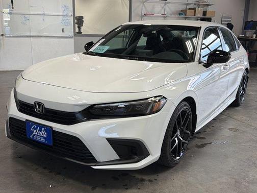 Platinum White Pearl 2024 Honda Civic Sport