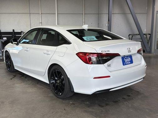 Platinum White Pearl 2024 Honda Civic Sport