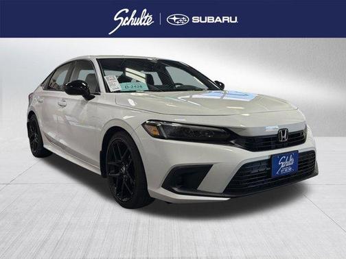 Platinum White Pearl 2024 Honda Civic Sport