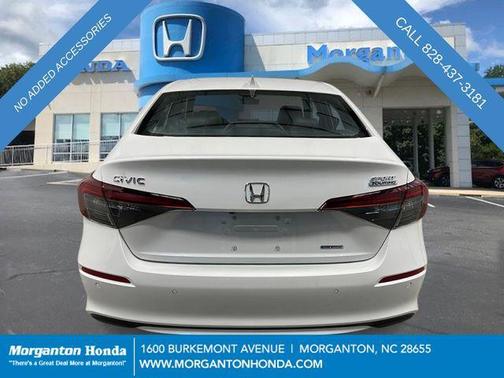 Platinum White 2026 Honda Civic Hybrid Sport Touring