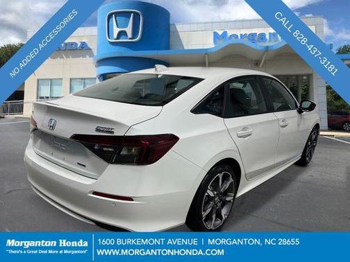 Platinum White 2026 Honda Civic Hybrid Sport Touring