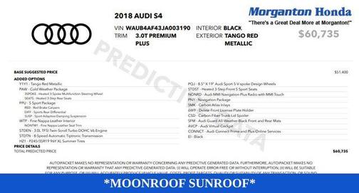 2018 Audi S4 3.0T Premium Plus