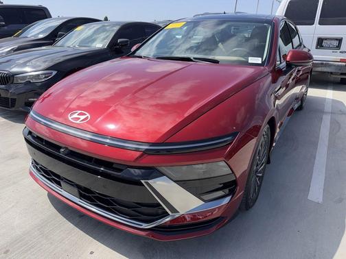 Red 2025 Hyundai SONATA Hybrid Limited