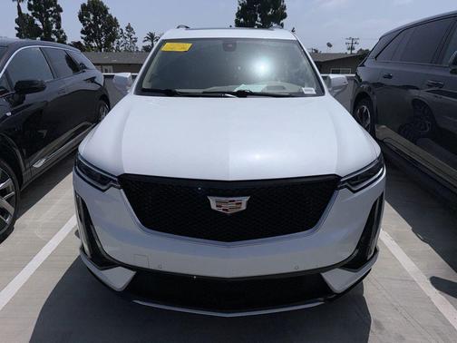 Crystal White Tri-Coat 2024 Cadillac XT6 Sport AWD