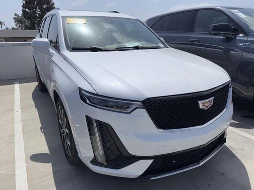 Crystal White Tri-Coat 2024 Cadillac XT6 Sport AWD