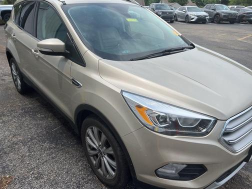 White Gold Metallic 2017 Ford Escape Titanium