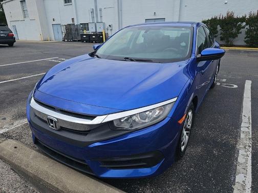 Blue 2017 Honda Civic LX