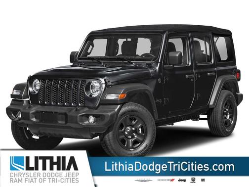 Black 2024 Jeep Wrangler Sahara