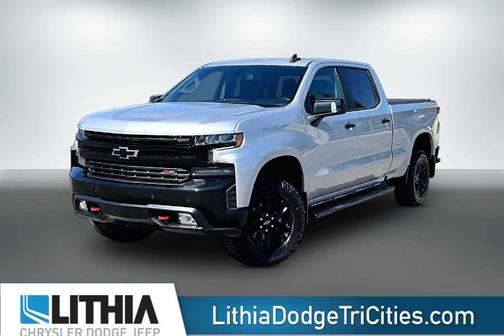 Silver 2021 Chevrolet Silverado 1500 LT Trail Boss