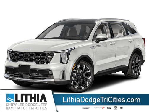 White 2025 Kia Sorento EX