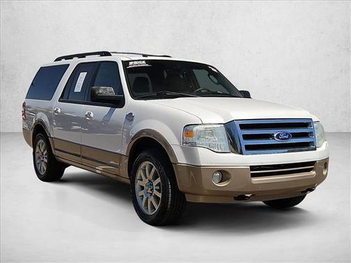 White Platinum Metallic Tri-Coat 2012 Ford Expedition EL King Ranch