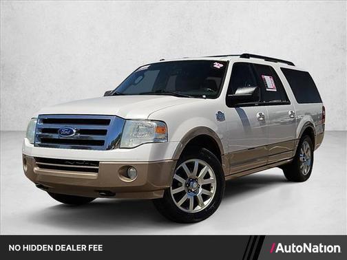 White Platinum Metallic Tri-Coat 2012 Ford Expedition EL King Ranch