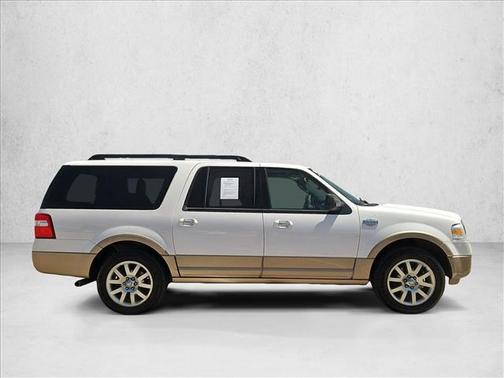 White Platinum Metallic Tri-Coat 2012 Ford Expedition EL King Ranch