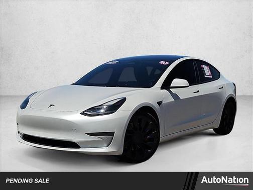 Pearl White Multi-Coat 2023 Tesla Model 3 Performance
