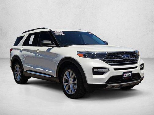 Star White Metallic Tri-Coat 2021 Ford Explorer XLT