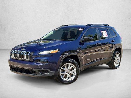 True Blue Pearlcoat 2016 Jeep Cherokee Sport