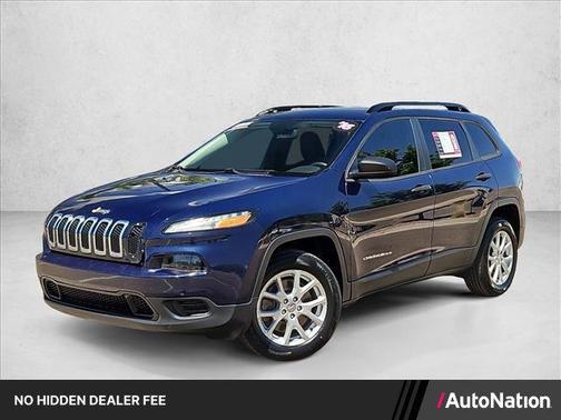 True Blue Pearlcoat 2016 Jeep Cherokee Sport