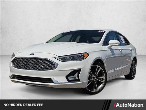 White 2020 Ford Fusion Titanium