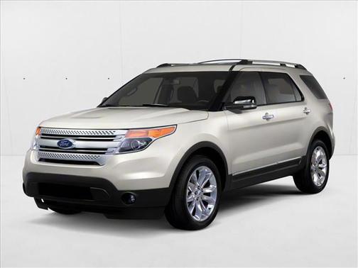 White Platinum Metal 2013 Ford Explorer XLT