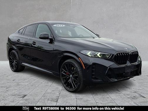 Black Sapphire Metallic 2024 BMW X6 xDrive40i