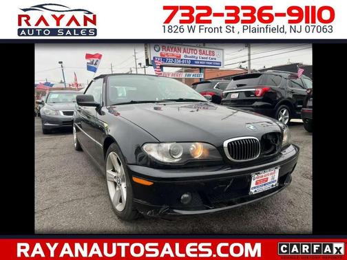 Black 2006 BMW 325 325Ci convertible