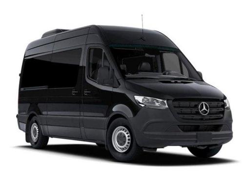 Obsidian Black Metallic 2026 Mercedes-Benz Sprinter 2500 144 WB Standard Roof Passenger