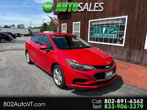 Red 2017 Chevrolet Cruze LT