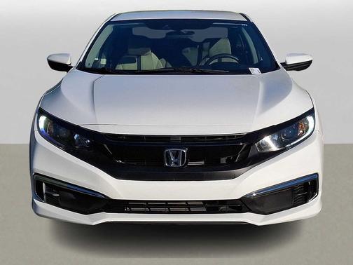 Platinum White Pearl 2021 Honda Civic LX