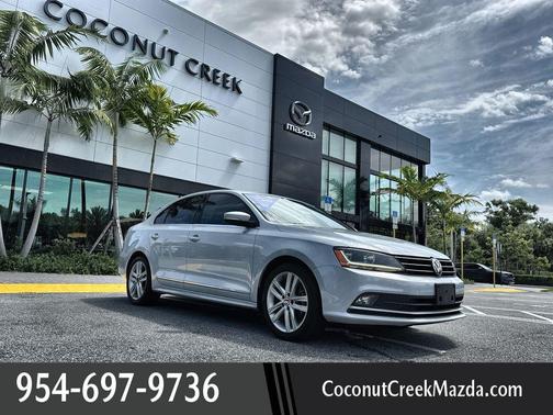 White Silver Metallic 2017 Volkswagen Jetta 1.8T SEL