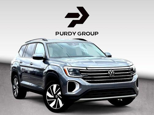 Platinum Gray Metallic 2024 Volkswagen Atlas 2.0T SE w/Technology
