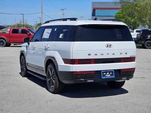 Serenity White 2026 Hyundai SANTA FE HEV Calligraphy