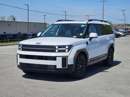 Serenity White 2025 Hyundai SANTA FE Calligraphy