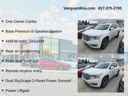 White Frost Tricoat 2019 GMC Acadia Denali