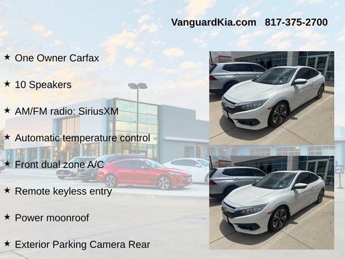 Taffeta White 2018 Honda Civic EX-T