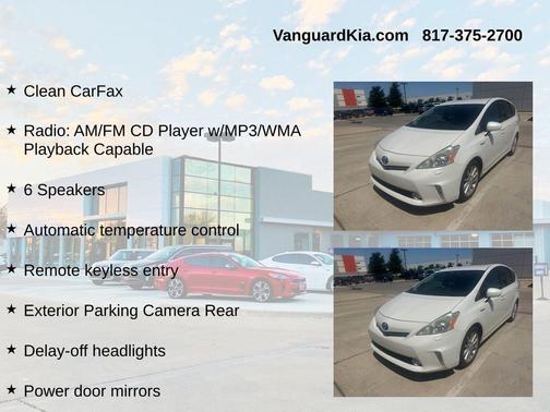 Blizzard Pearl 2012 Toyota Prius v Five