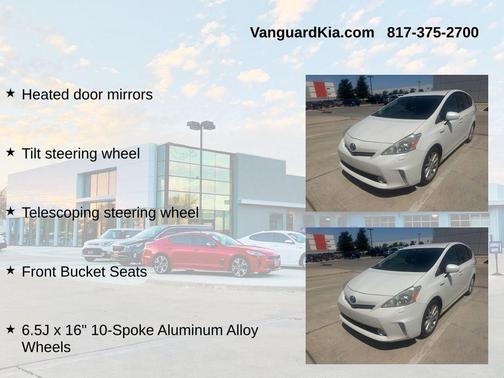 Blizzard Pearl 2012 Toyota Prius v Five