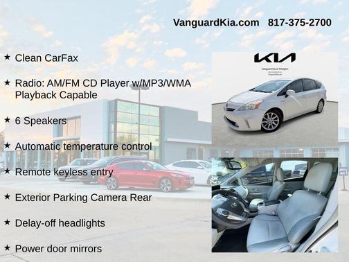 Blizzard Pearl 2012 Toyota Prius v Five