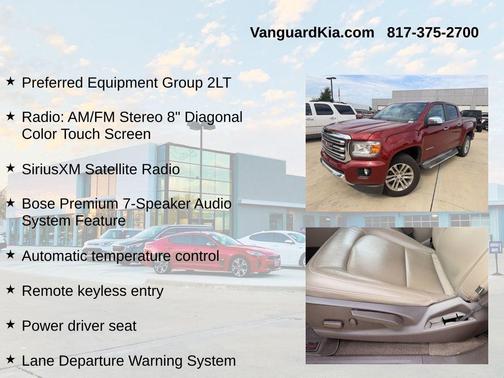 Red Quartz Tintcoat 2017 GMC Canyon SLT