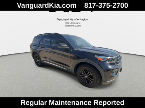 AGATE BLACK METALLIC 2021 Ford Explorer XLT