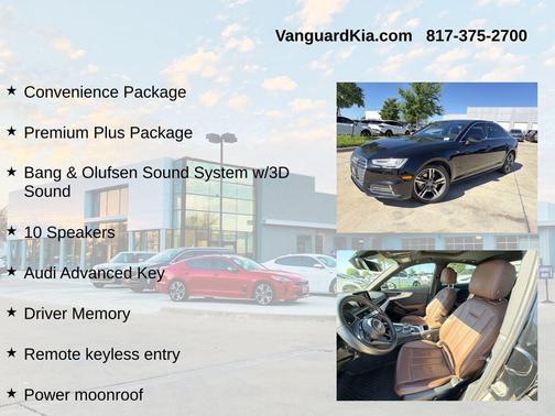 Brilliant Black 2018 Audi A4 2.0T Premium